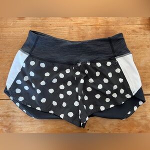 Outdoor Voices Black and White Patterned Shorts